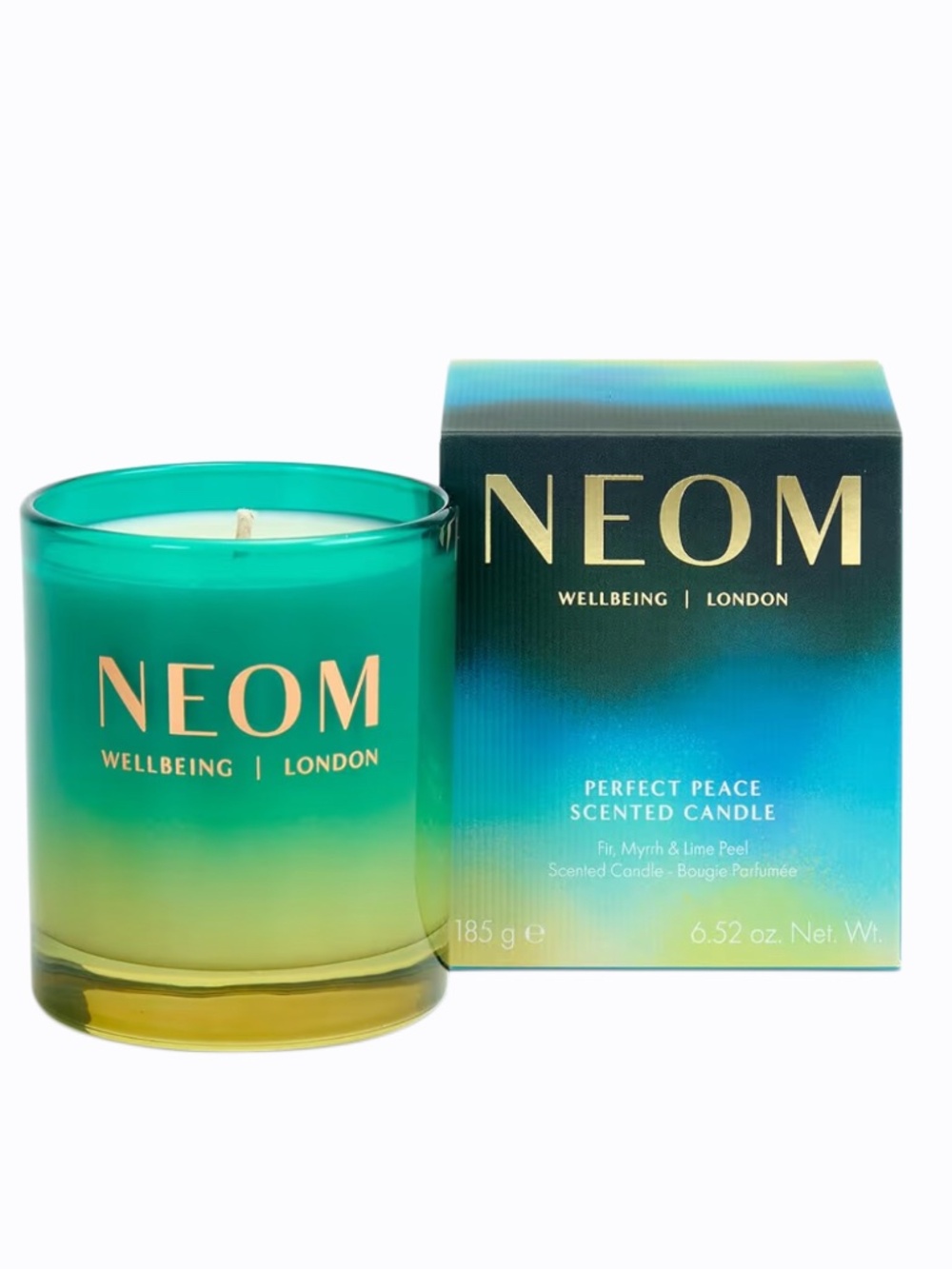 NEOM Perfect Peace 1 Wick Candle | Myrrh, Fir & Lime